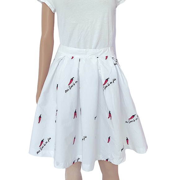 Endless Rose White A line Skirt Women Size M - Picture 5 of 14